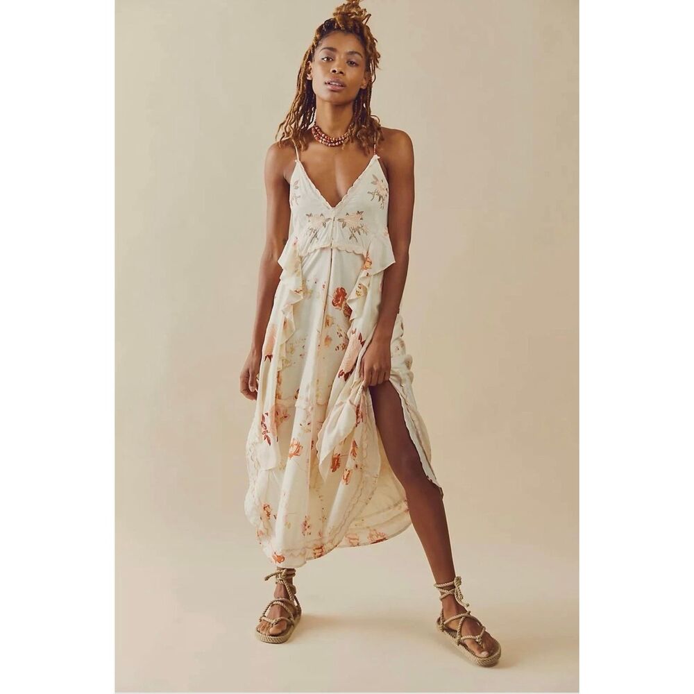 Free People Audrey Embroidered Maxi Dress - Picture 2 of 8